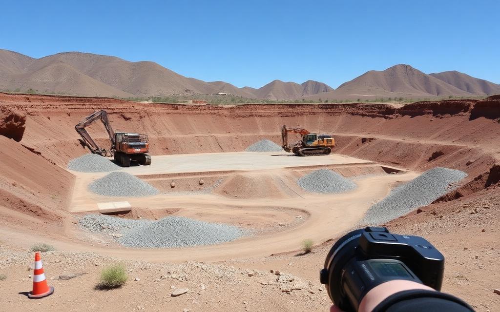 Sand and gravel extracted without a licence